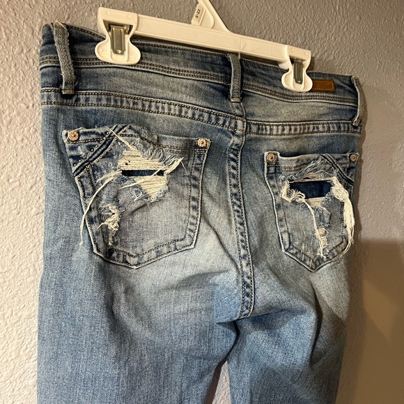 Buckle black distressed skinny jeans - Picture 3 of 8